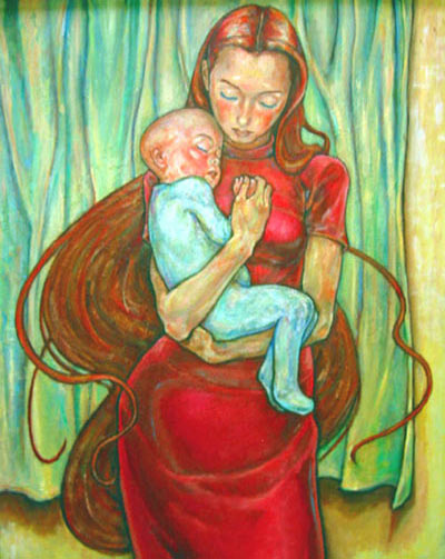 母子像