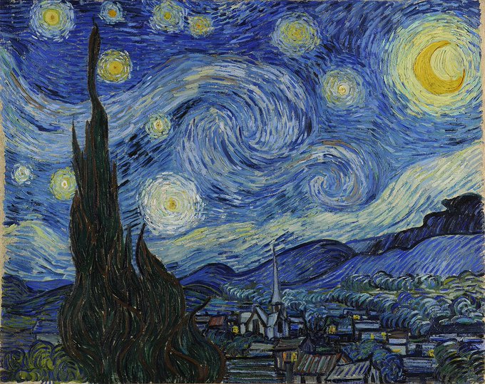 「星月夜」フィンセント・ファン・ゴッホ